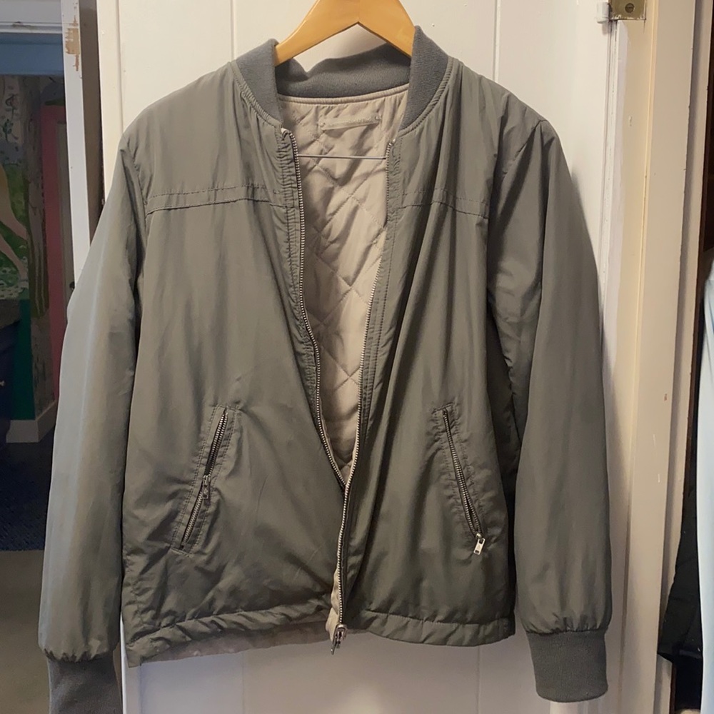 A&F reversible bomber jacket